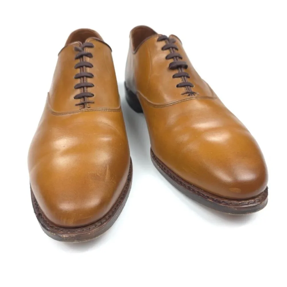 ALLEN EDMONDS Carlyle Plain-toe Oxford Dress Shoe Walnut Brown Leather Old Money